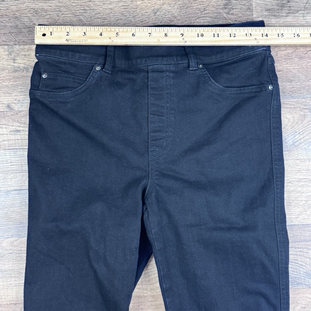 Spanx EveryWear Flare Jeans Womens Pull On Long 70s Clean Black - Picture 6 of 9